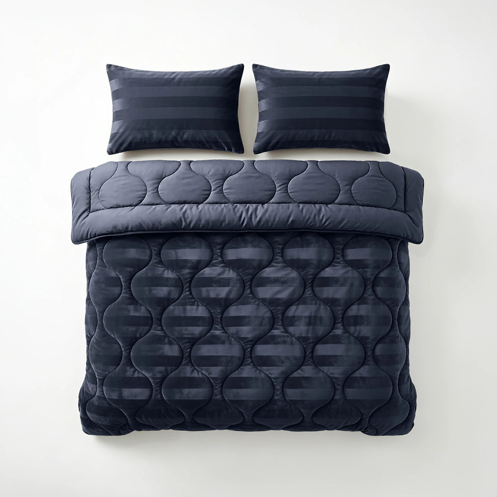 Sleeptime Lazy dekbed zonder overtrek Hotel Velvet excl. kussensloop - Navy