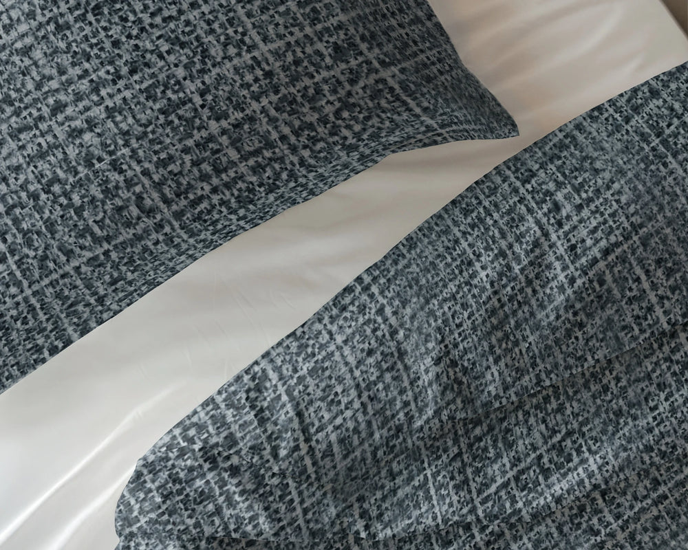 Sleeptime Pure dekbedovertrek Vintage - blauw - Katoen - slopen detail