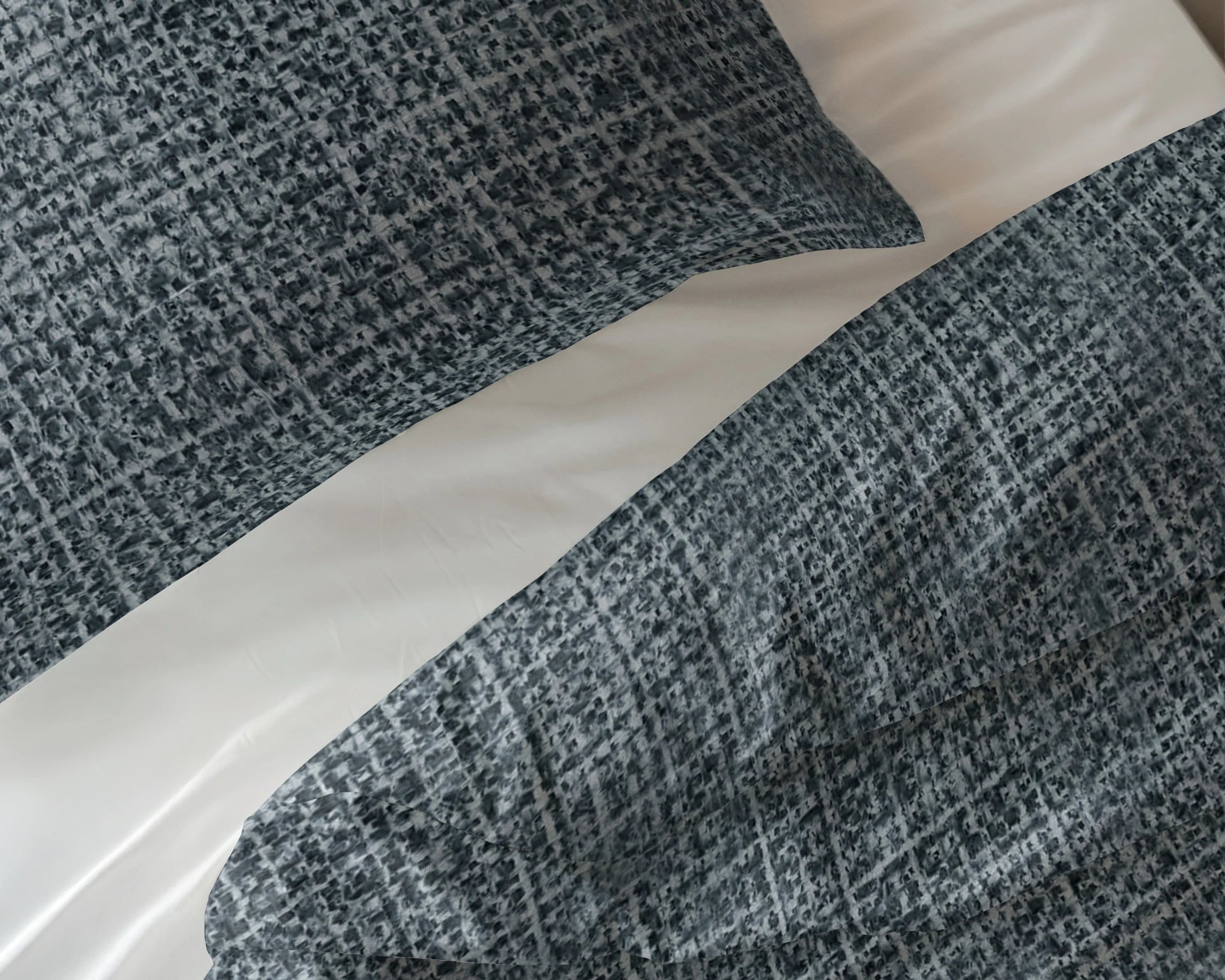 Sleeptime Pure dekbedovertrek Vintage - blauw - Katoen - slopen detail