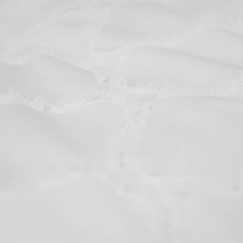 Decoware Easy dekbed zonder overtrek inclusief kussensloop - Tufted Curve - off white