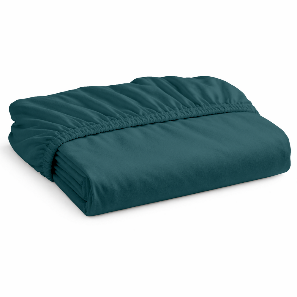 Decoware hoeslaken - jersey - petrol