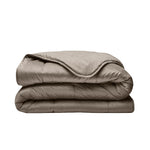 All in one lazy dekbed velvet - Dekbed en overtrek in 1 - Taupe/Grijs