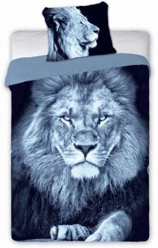 Animal Pictures dekbedovertrek Leeuw - katoen - eenpersoons (140x200 + 70x90 cm)