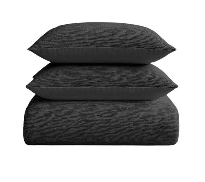 Decoware Easy dekbed zonder overtrek inclusief kussensloop - Mousseline - Antraciet