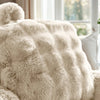 Bedrest Pompom leeskussen - 34x50 cm - Beige - stof