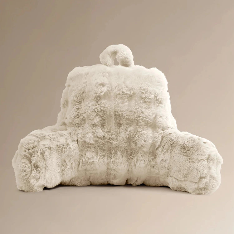 Bedrest Pompom leeskussen - 34x50 cm - Beige - vooraanzicht