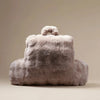 Bedrest Pompom leeskussen - 34x50 cm - Taupe - achterkant