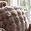Bedrest Pompom leeskussen - 34x50 cm - Taupe - kussen