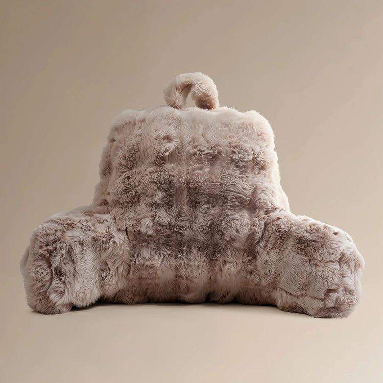 Bedrest Pompom leeskussen - 34x50 cm - Taupe - voorkant