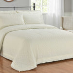 Belle Maison dekbedovertrek Richmond creme - polykatoen - eenpersoons (135x200 + 50x75 cm)