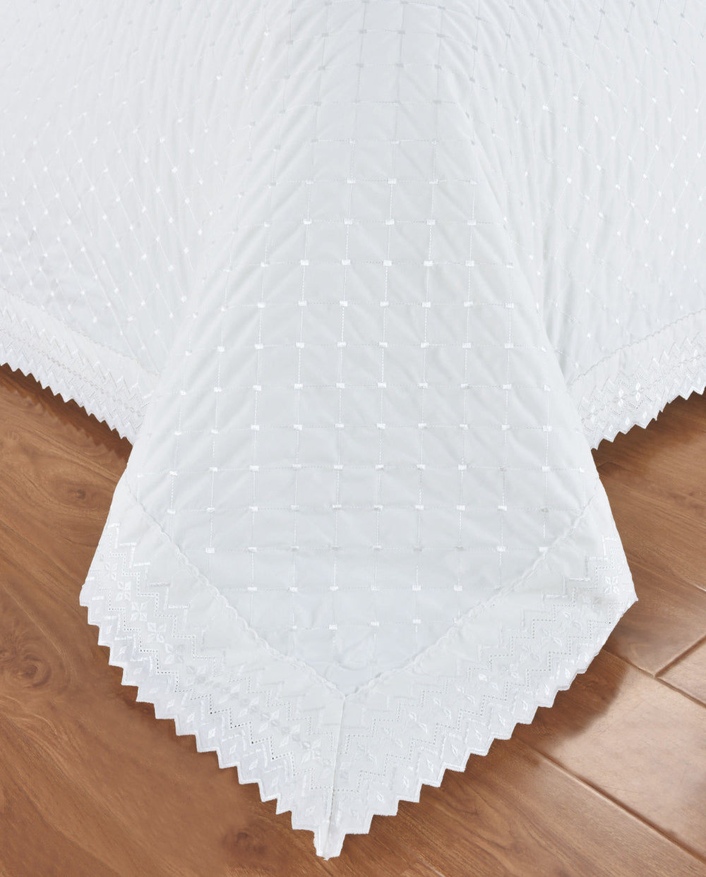 Belle Maison dekbedovertrek Richmond wit - polykatoen - 1-persoons