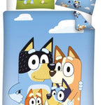 Bluey dekbedovertrek Family time - polykatoen - eenpersoons (140x200 + 65x65 cm)