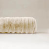 Bodypillow Pompom Beige - ergonomisch kussen - 140 x 20 cm - closeup