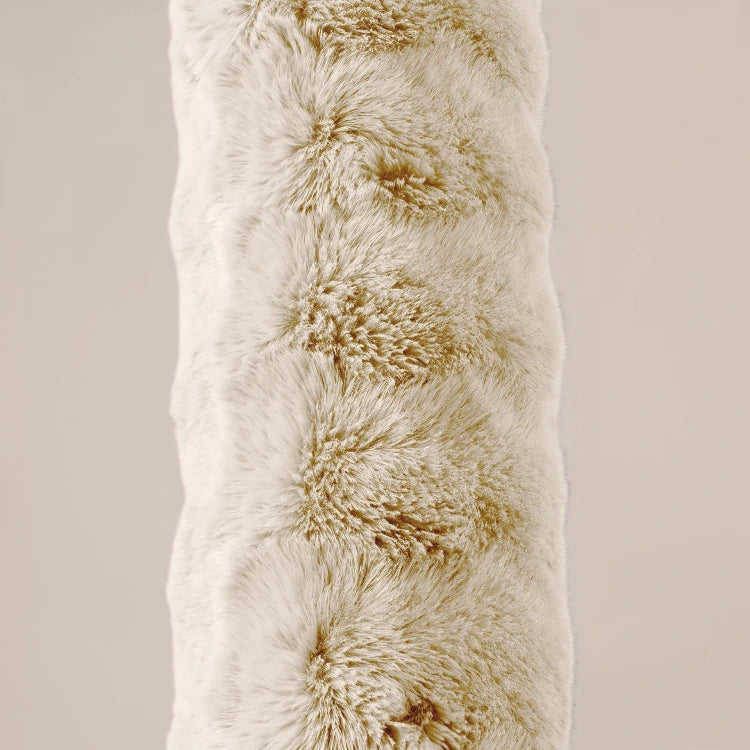 Bodypillow Pompom Beige - ergonomisch kussen - 140 x 20 cm - stof