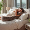 Bodypillow Pompom Taupe - ergonomisch kussen - 140 x 20 cm