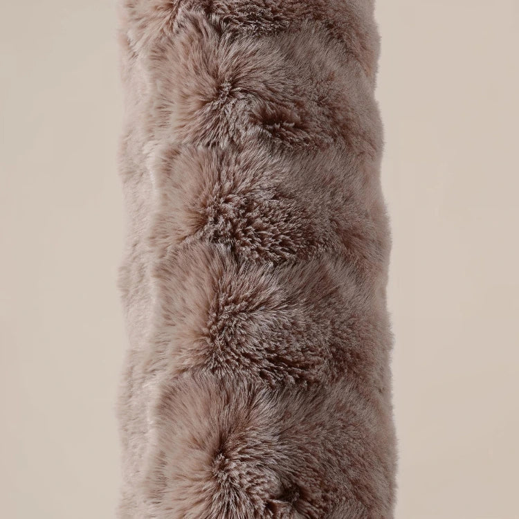 Bodypillow Pompom Taupe - ergonomisch kussen - 140 x 20 cm - detail