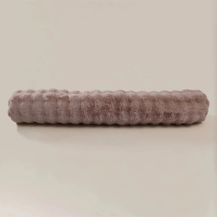 Bodypillow Pompom Taupe - ergonomisch kussen - 140 x 20 cm - kussen