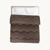 Decoware dekbed zonder overtrek incl. kussensloop - Tufted Curve - Bruin