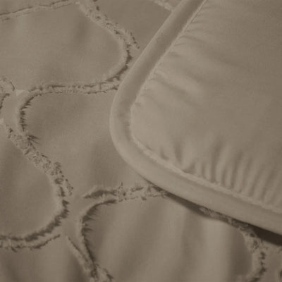 Decoware kussensloop Tufted curve - taupe - 60x70 cm