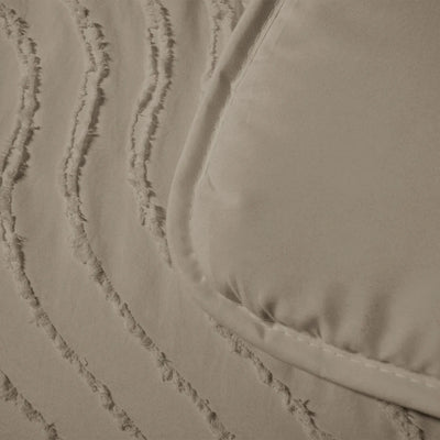 Decoware kussensloop Tufted waves - taupe - 60x70 cm
