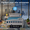 Decoware Baby hoeslaken - katoen - blauw - 60x120 cm