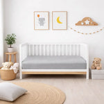 Decoware Baby hoeslaken - katoen - grijs - 60x120 cm