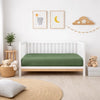 Decoware Baby hoeslaken - katoen - olijfgroen - 60x120 cm