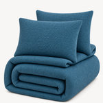 Decoware dekbed zonder overtrek incl. kussensloop - Mousseline - Petrol