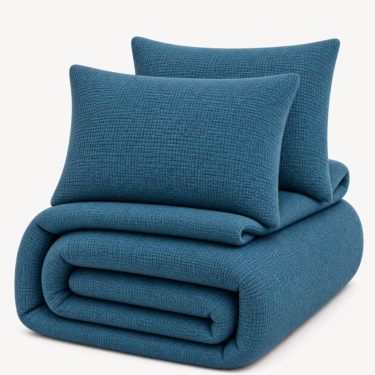 Decoware dekbed zonder overtrek incl. kussensloop - Mousseline - Petrol