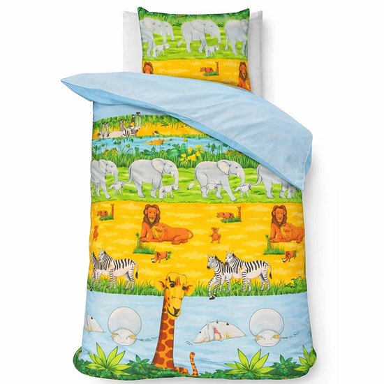 Ledikant dekbedovertrek Cheeky Monkey - katoen - 100x140 + 40x60 cm