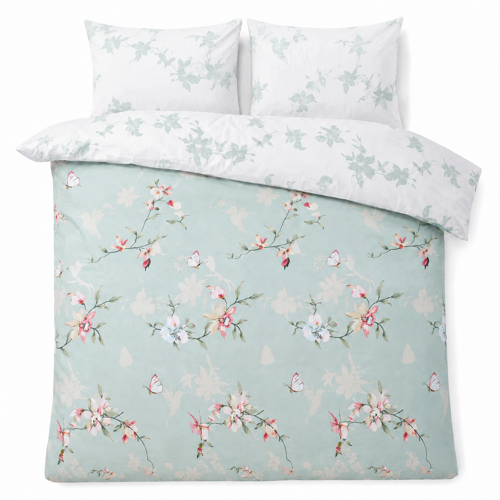 Decoware dekbedovertrek Hummingbird - groen - microvezel