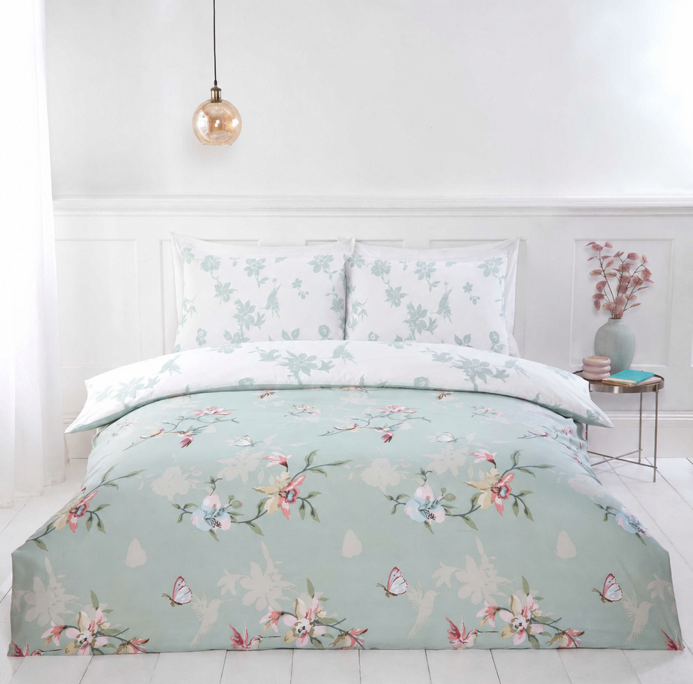 Decoware dekbedovertrek Hummingbird - groen - microvezel