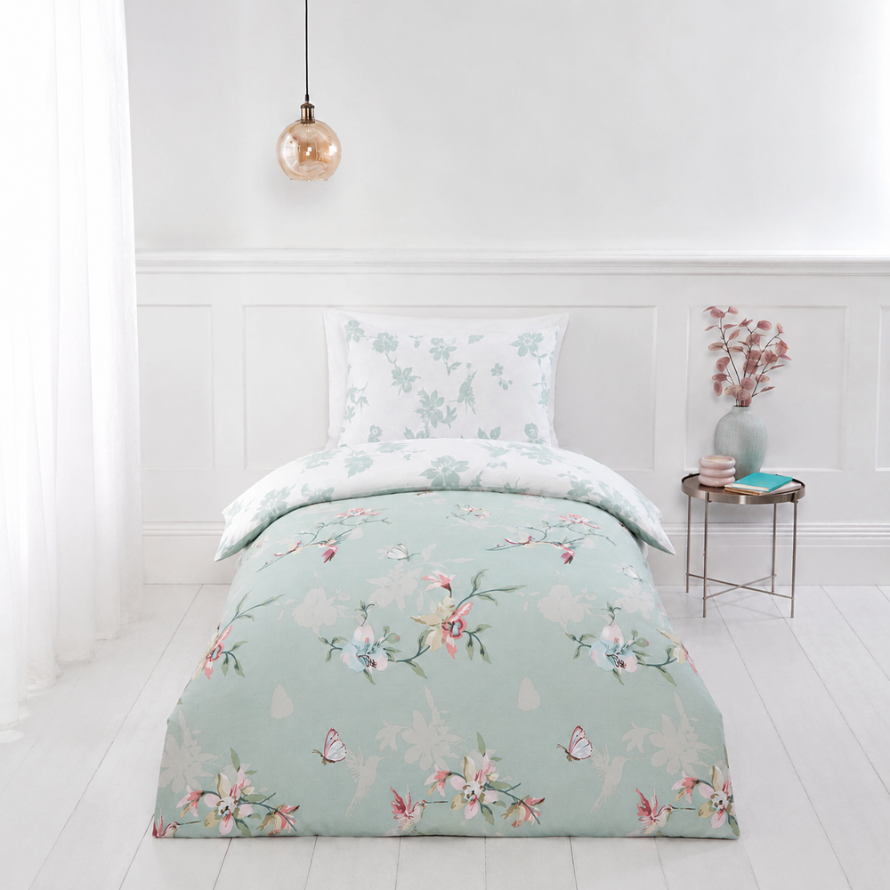 Decoware dekbedovertrek Hummingbird - groen - microvezel