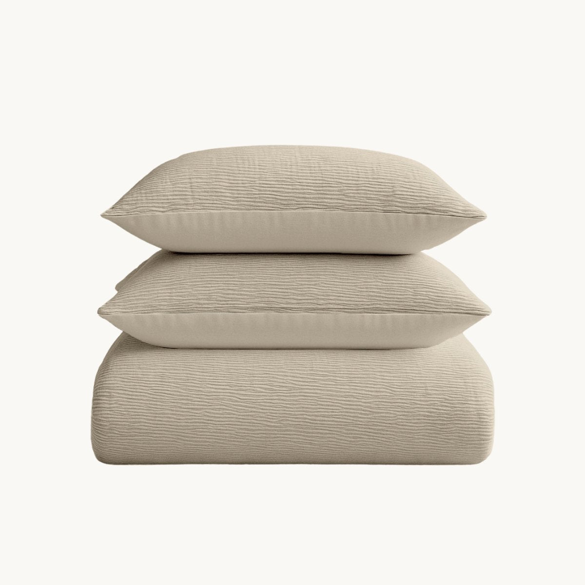 Decoware Easy dekbed zonder overtrek inclusief kussensloop - Mousseline - Taupe