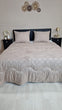 Decoware Easy dekbed zonder overtrek inclusief kussensloop - Tufted Curve - taupe
