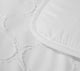 Decoware Eazy dekbed zonder overtrek inclusief kussensloop - Tufted Curve - wit