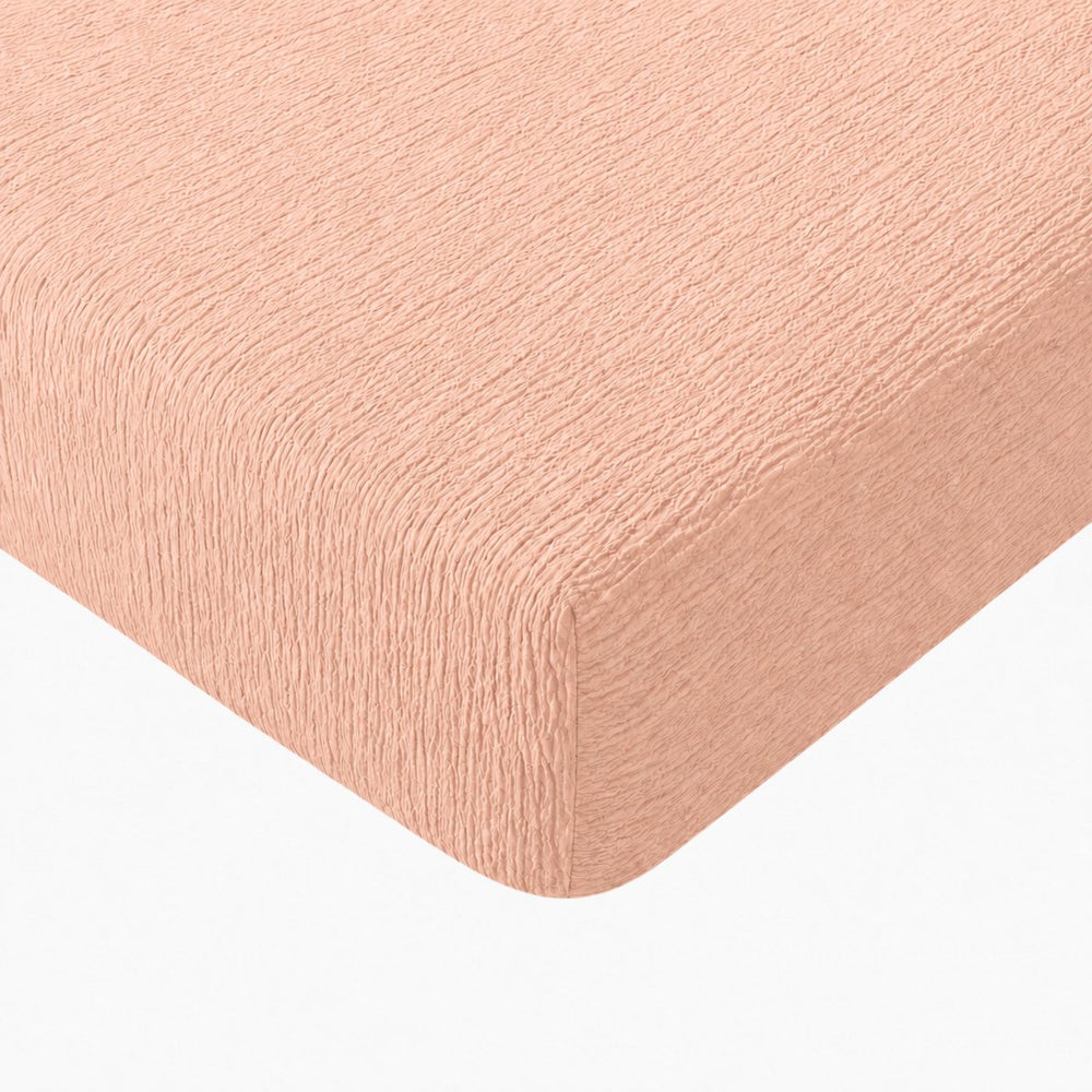 Mousseline hoeslaken - microvezel - roze