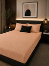 Mousseline hoeslaken - microvezel - roze