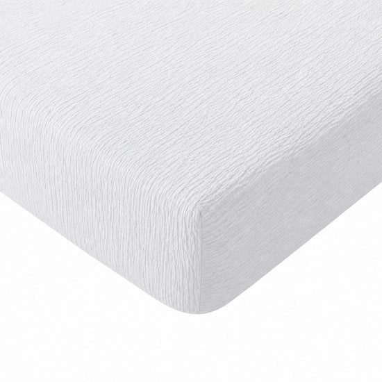Mousseline hoeslaken - microvezel - wit