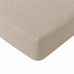 Mousseline hoeslaken - microvezel - zand