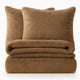 Teddy fleece dekbedovertrek - Mink - 2 kanten teddy