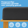 Teddy fleece hoeslaken - antraciet