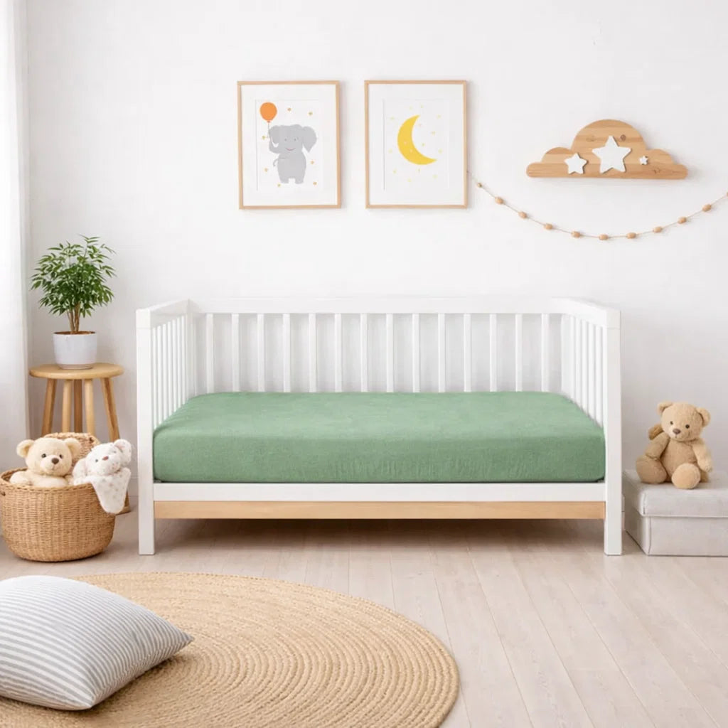 Decoware baby hoeslaken - Jersey - Groen - 60x120 cm