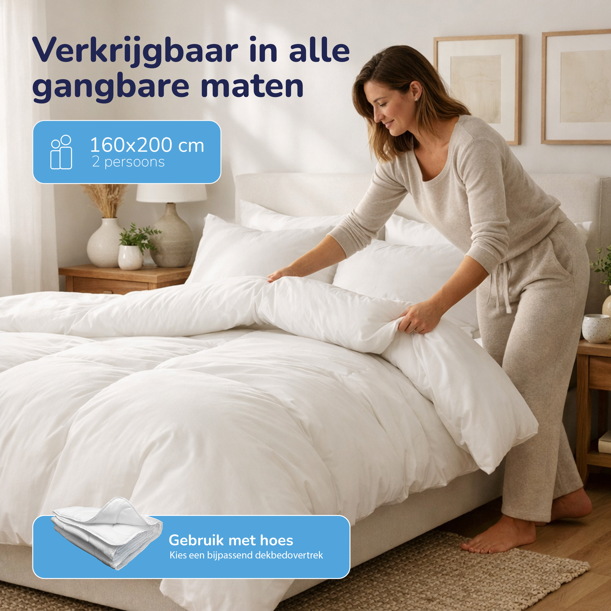 Comfort enkel dekbed 160x200 cm