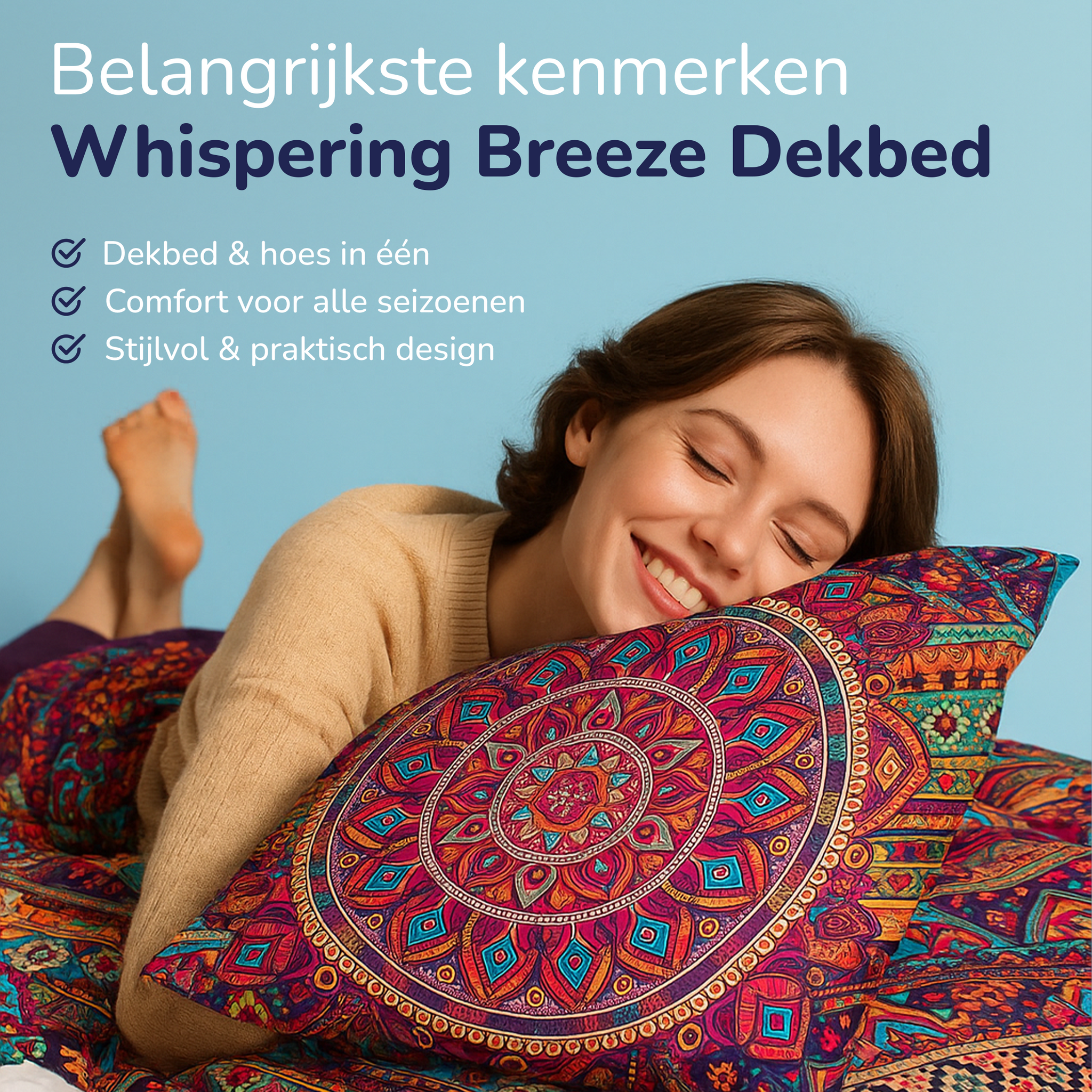 Decoware dekbed zonder overtrek inclusief kussensloop - Bohemian Harmony - microvezel