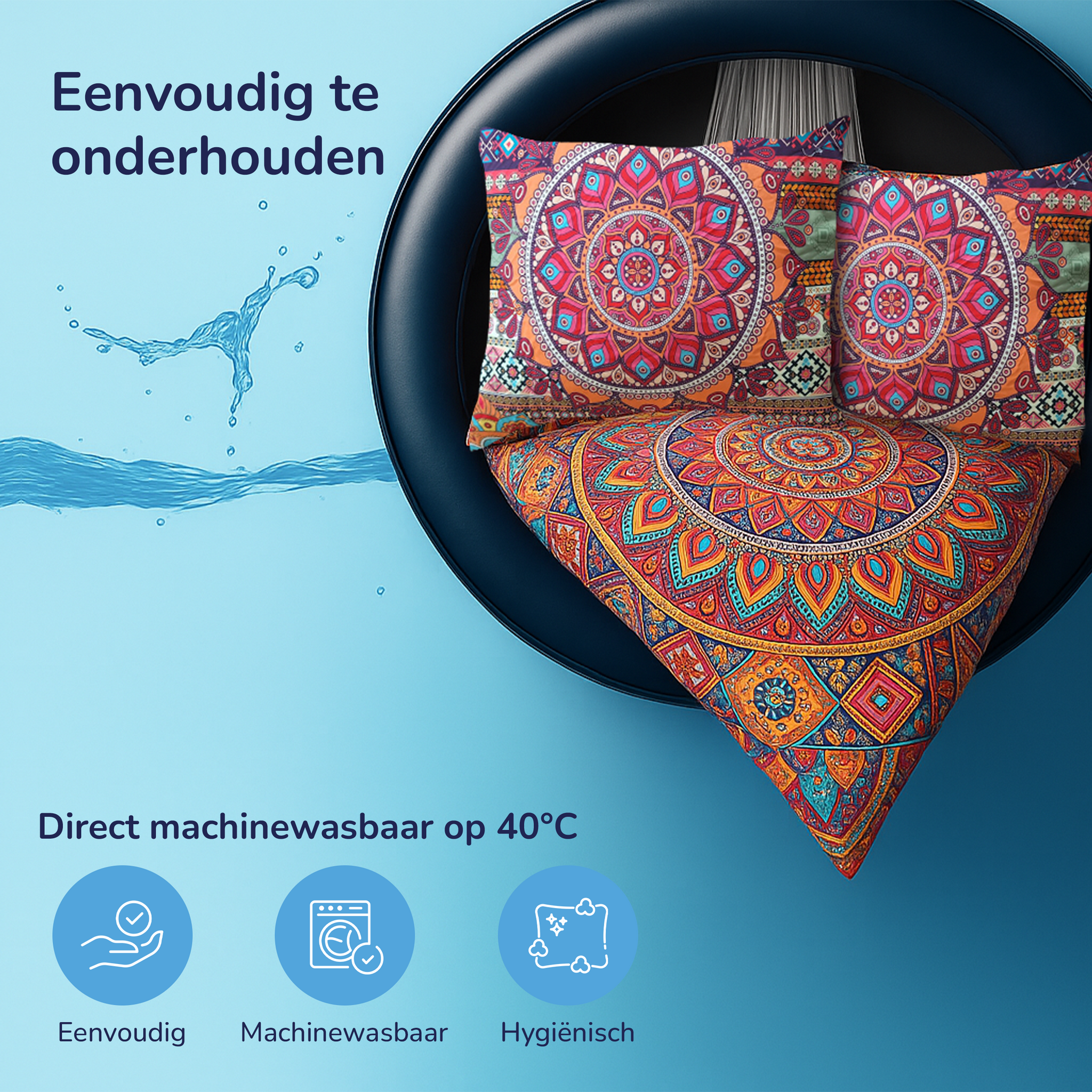 Decoware dekbed zonder overtrek inclusief kussensloop - Bohemian Harmony - microvezel