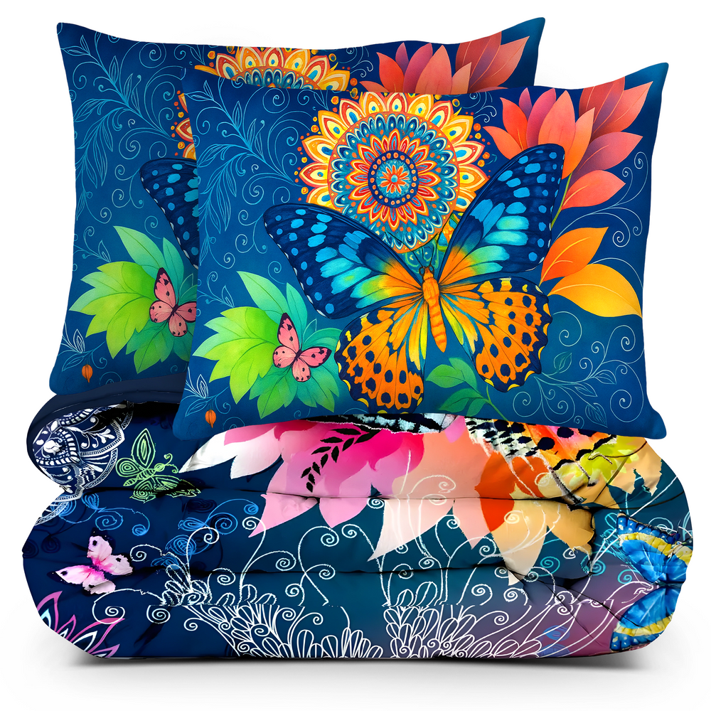 Decoware dekbed zonder overtrek incl. kussensloop - Butterfly Kingdom