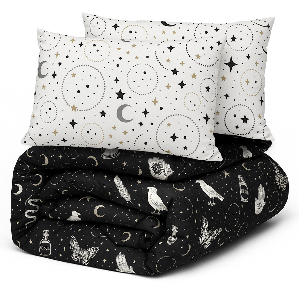 Decoware dekbed zonder overtrek incl. kussensloop Gothic Magic - microvezel