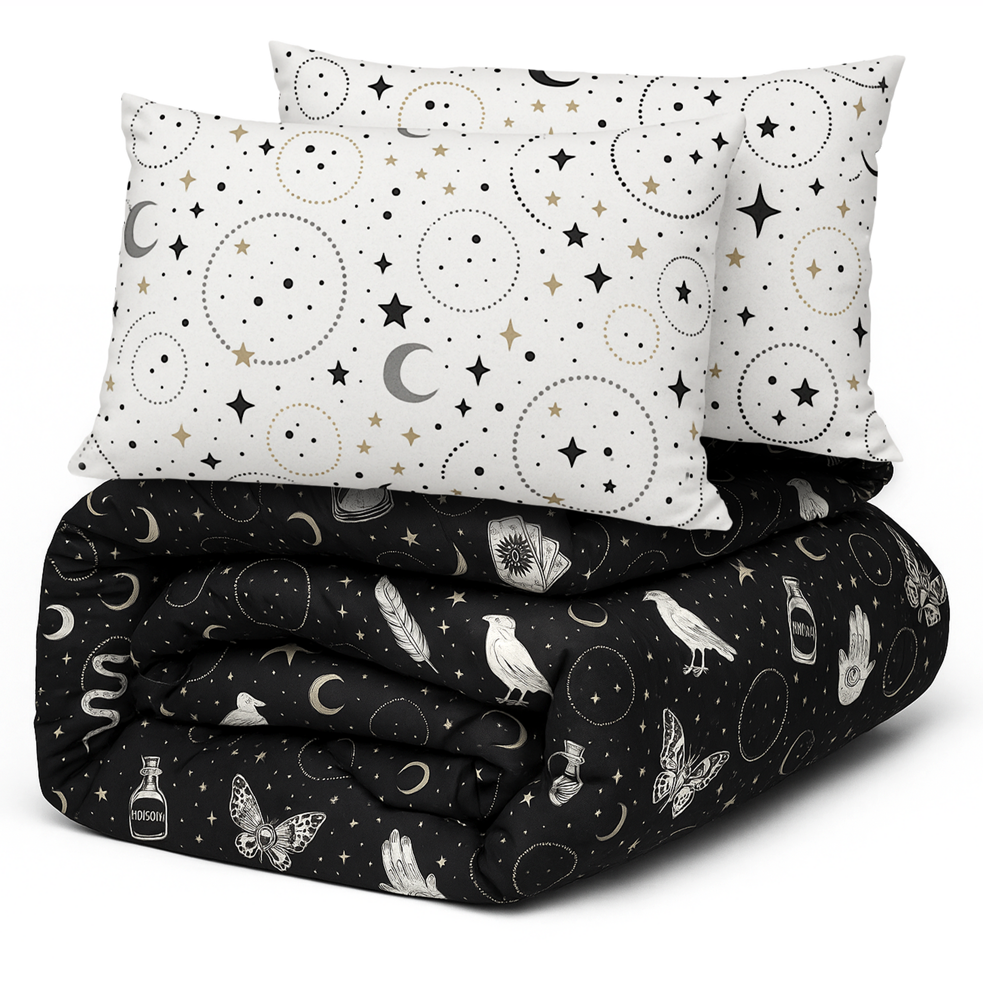 Decoware dekbed zonder overtrek inclusief kussensloop Gothic Magic - microvezel