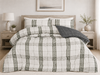 Decoware dekbed zonder overtrek Harris Check groen - 200x200 incl. 2 kussenslopen 60x70 cm- microvezel